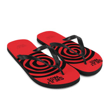 Load image into Gallery viewer, Red Spiral  (Flip-Flops)
