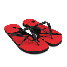 Load image into Gallery viewer, Red Splat  (Flip-Flops)
