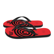 Load image into Gallery viewer, Red Spiral  (Flip-Flops)
