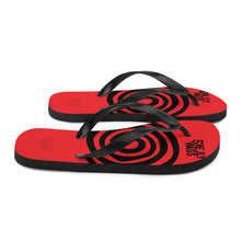 Load image into Gallery viewer, Red Spiral  (Flip-Flops)
