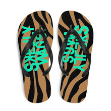 Load image into Gallery viewer, Nude Zebra  (Flip-Flops)
