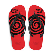 Load image into Gallery viewer, Red Spiral  (Flip-Flops)
